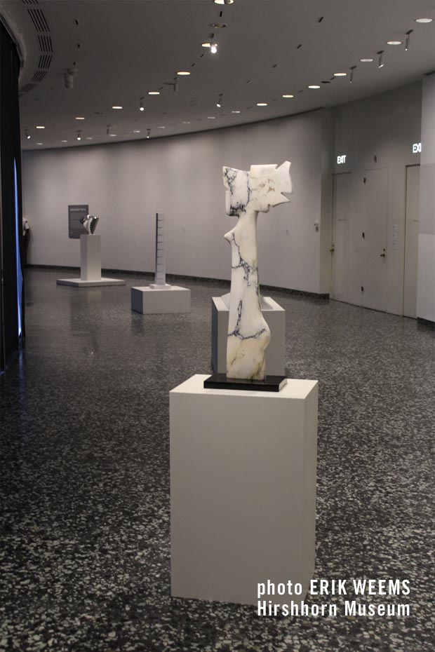 Exhibit floor inside the Hirshhorn Museum