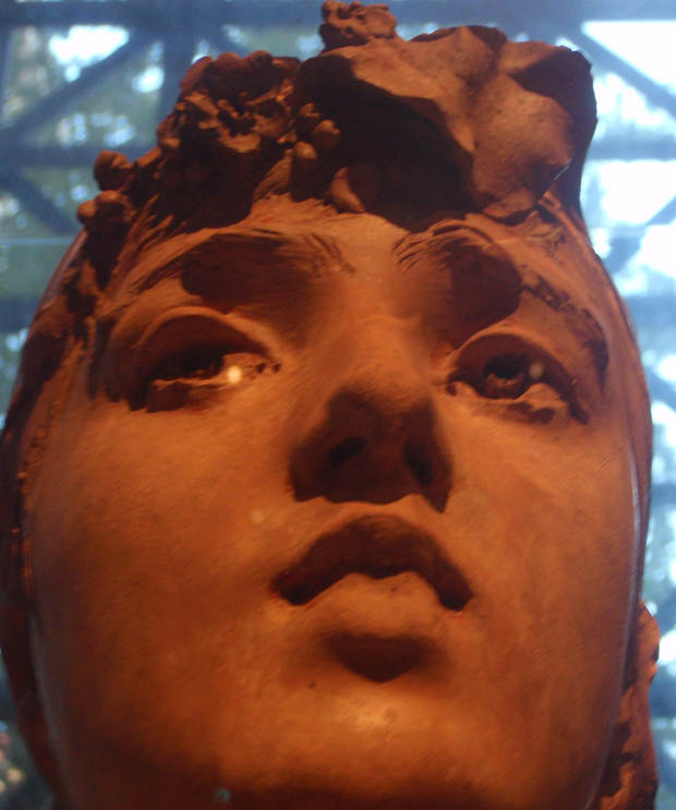 Detail of Bust of Young Girl by Auguste Rodin