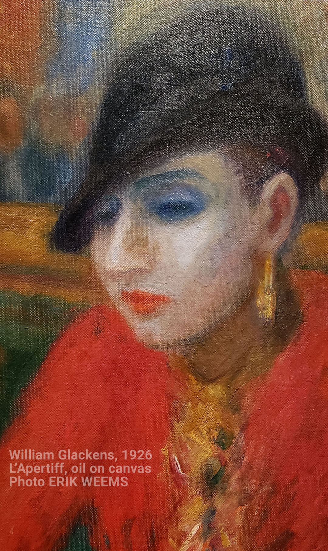 William Glackens, 1926 L’Apertiff, oil on canvas