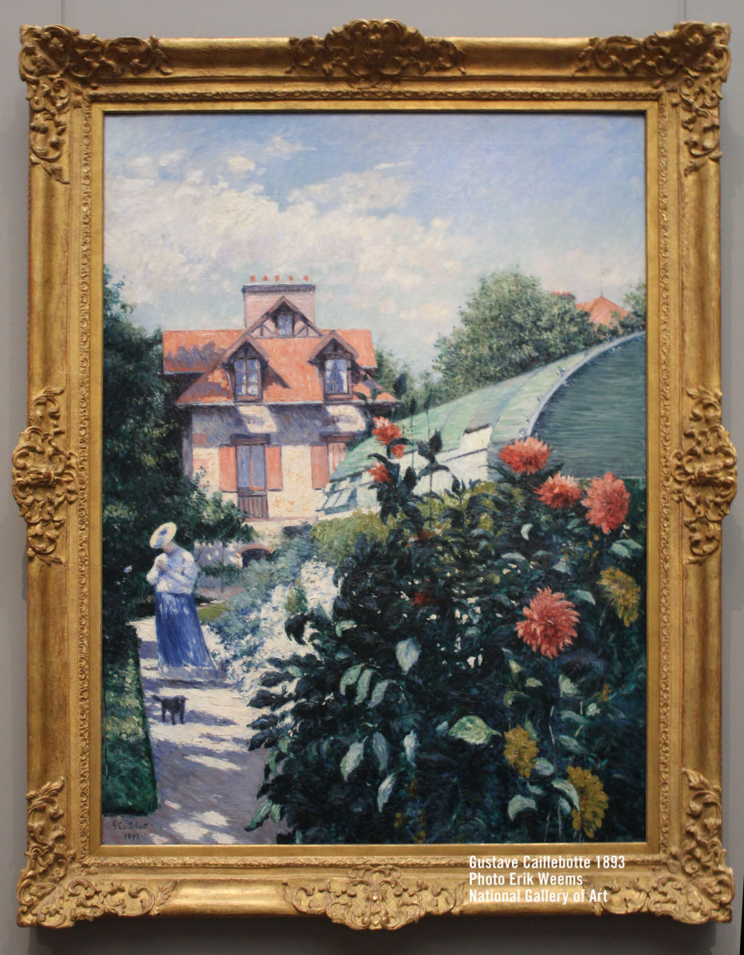 Dahlias Petit Garden Gennevellier by Gustave Caillebotte 1893