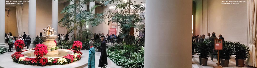 The long line waiting to get into the Paris 1874 The Impressionist Moment at the NGA in DC